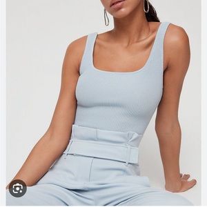 Babaton Square Neck Sculpt Knit Tank